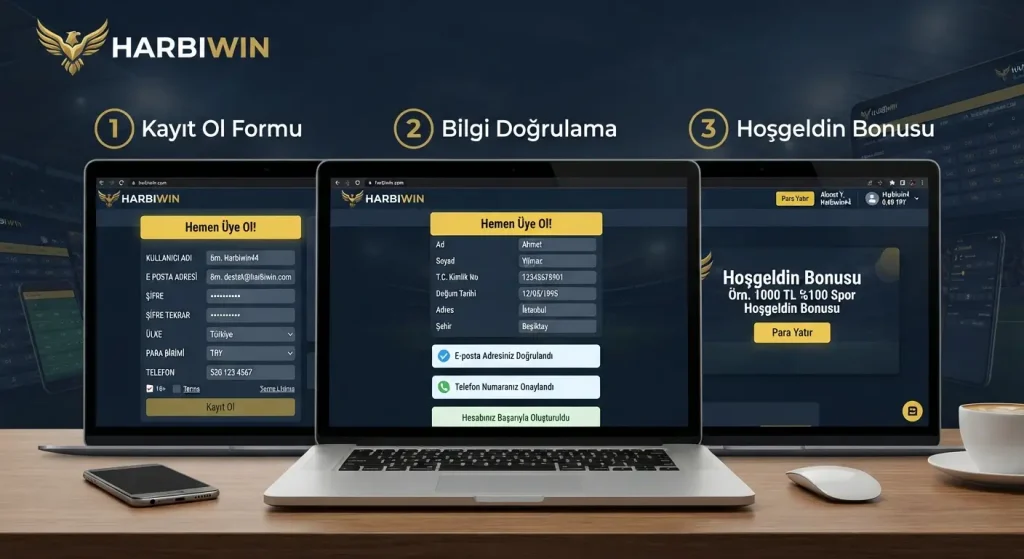 Harbiwin Bahis Sitesi Kayıt İşlemleri Nasıl Yapılır